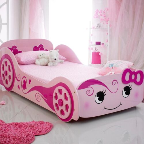 kitty car bed for girls