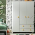 Rudi Kids' Three-Door Wardrobe