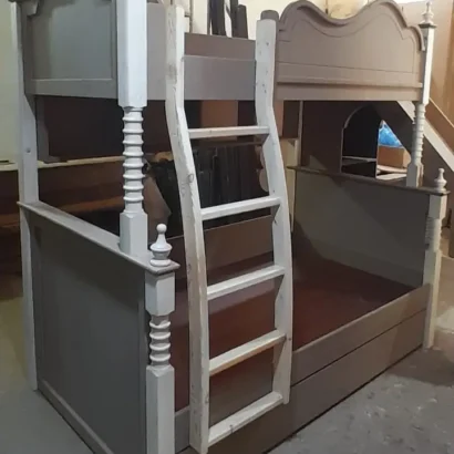 Princess bunk bed with slide