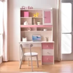 Premium Study Table with Bookshelves & Storage Drawers