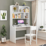 White Study Table with Chair