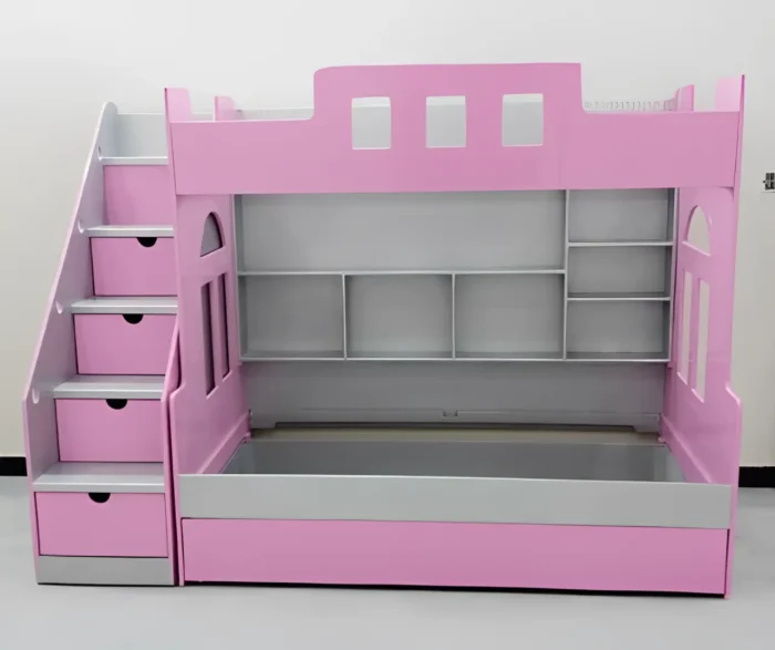 pink bunk bed for girls in pakistan