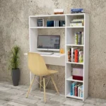 Modern Study Desk with Book Rack