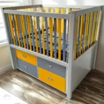 High Height Baby Crib with Big Storage – Bed-Level Design