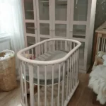oval baby crib