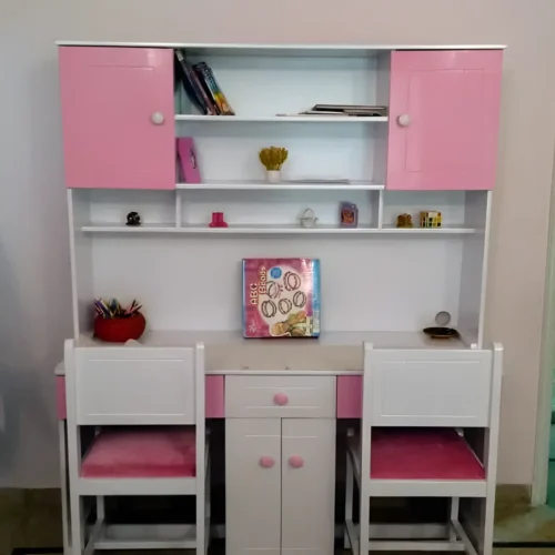 compact double study unit for 2 kids