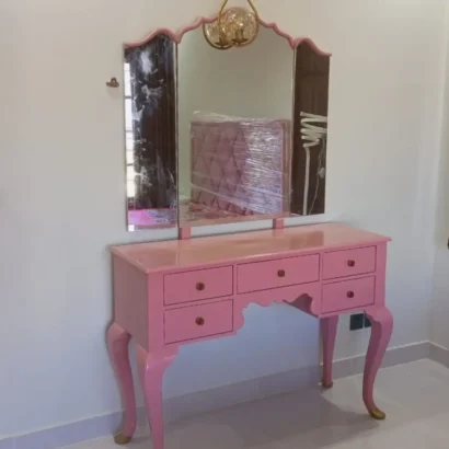 Victorian-style wooden dressing table